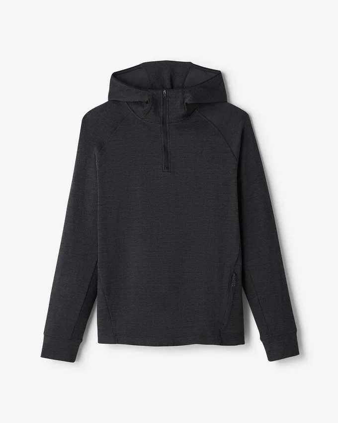 Active Textured Quarter Zip Hoodie Active Textured Quarter Zip Hoodie