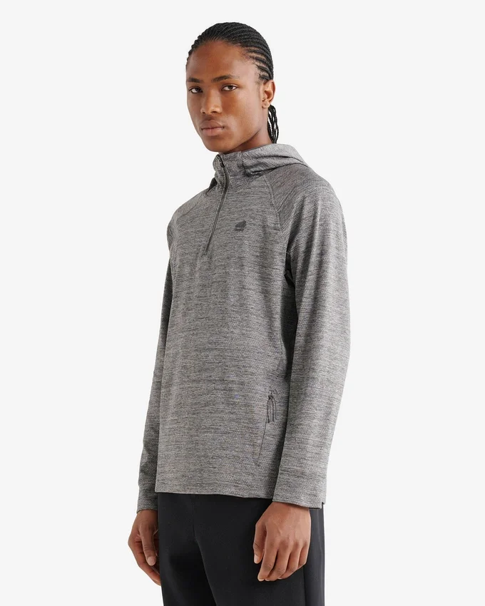 Active Textured Quarter Zip Hoodie Active Textured Quarter Zip Hoodie