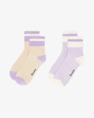 Adult Cotton Cabin Ankle Sock 2 Pack