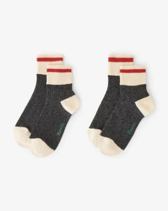 Adult Cotton Cabin Ankle Sock 2 Pack