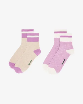 Adult Cotton Cabin Ankle Sock 2 Pack