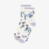 Adult Floral Print Quarter Sock Adult Floral Print Quarter Sock