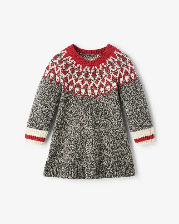 Baby Cabin Fair Isle Sweater Dress Baby Cabin Fair Isle Sweater Dress