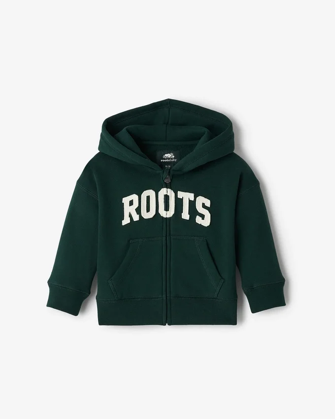 Baby Roots Applique Full Zip Hoodie Baby Roots Applique Full Zip Hoodie