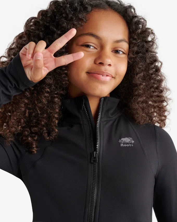 Girls Active Fitted Track Jacket Girls Active Fitted Track Jacket