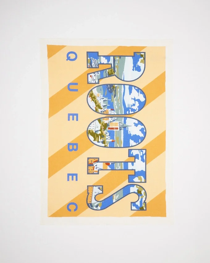 Greetings From QC Tea Towel Greetings From QC Tea Towel