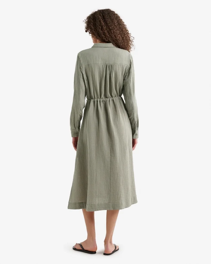 Isla Cotton Gauze Shirt Dress Isla Cotton Gauze Shirt Dress