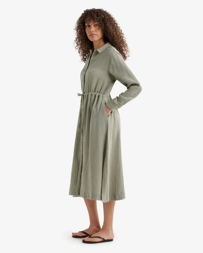 Isla Cotton Gauze Shirt Dress Isla Cotton Gauze Shirt Dress
