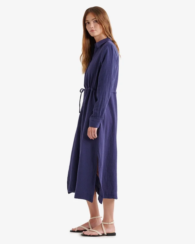 Isla Cotton Gauze Shirt Dress Isla Cotton Gauze Shirt Dress