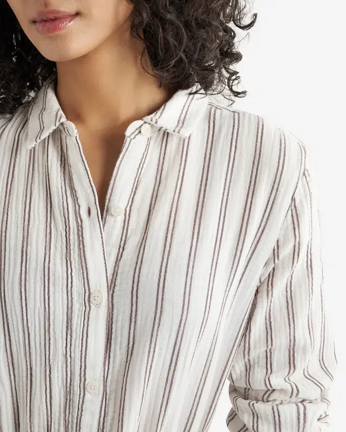 Isla Cotton Gauze Shirt Dress Isla Cotton Gauze Shirt Dress