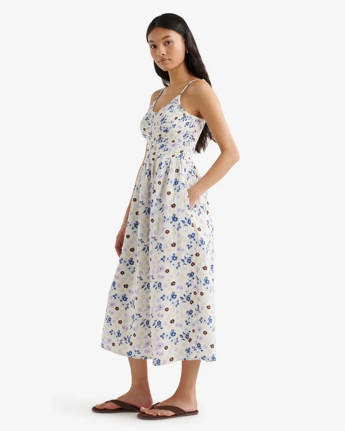 Isla Cotton Gauze Smocked Dress Isla Cotton Gauze Smocked Dress