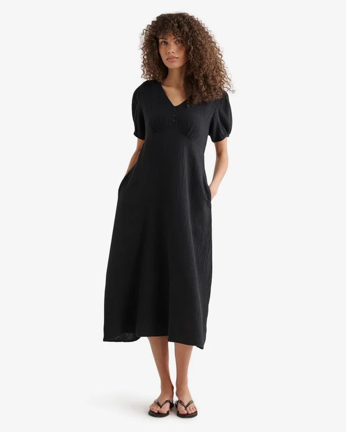 Isla Cotton Gauze Tea Dress Isla Cotton Gauze Tea Dress