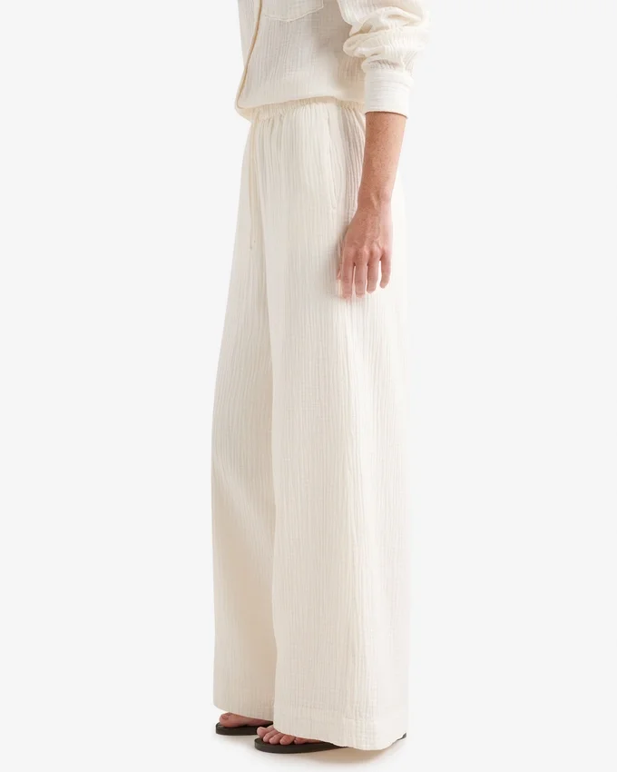 Isla Cotton Wide Leg Pant Isla Cotton Wide Leg Pant