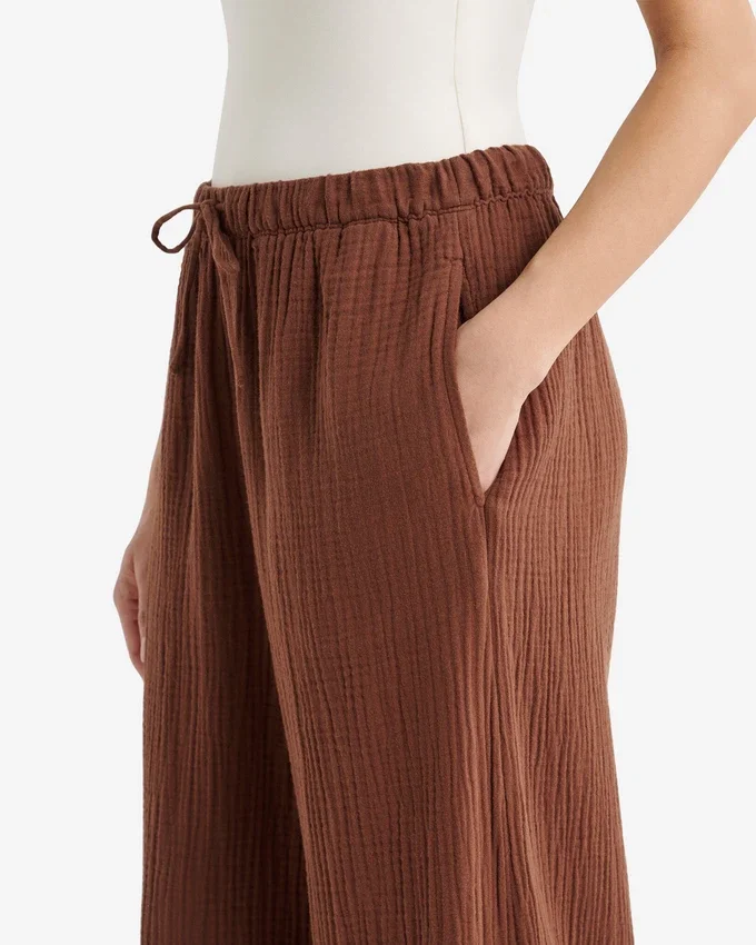 Isla Cotton Wide Leg Pant Isla Cotton Wide Leg Pant