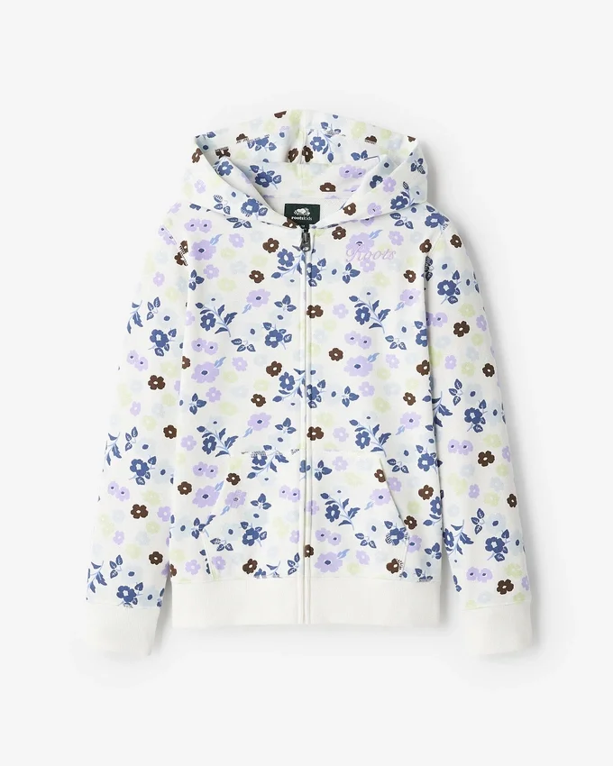 Kids Floral Full Zip Hoodie Kids Floral Full Zip Hoodie
