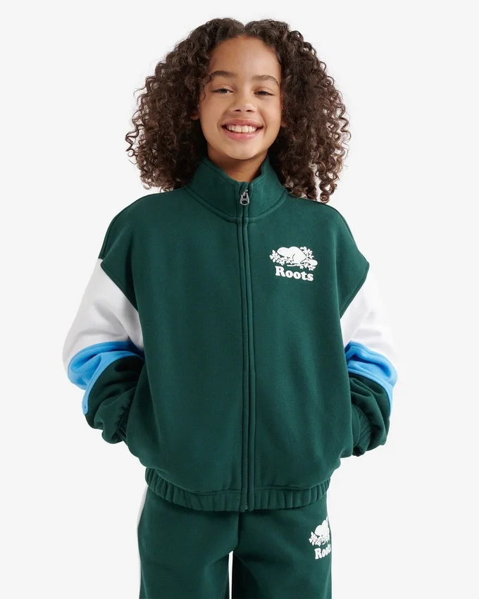 Kids Organic Cooper Colour Block Jacket Kids Organic Cooper Colour Block Jacket