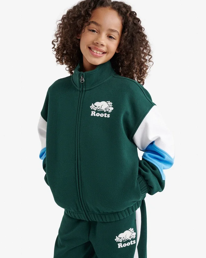 Kids Organic Cooper Colour Block Jacket Kids Organic Cooper Colour Block Jacket