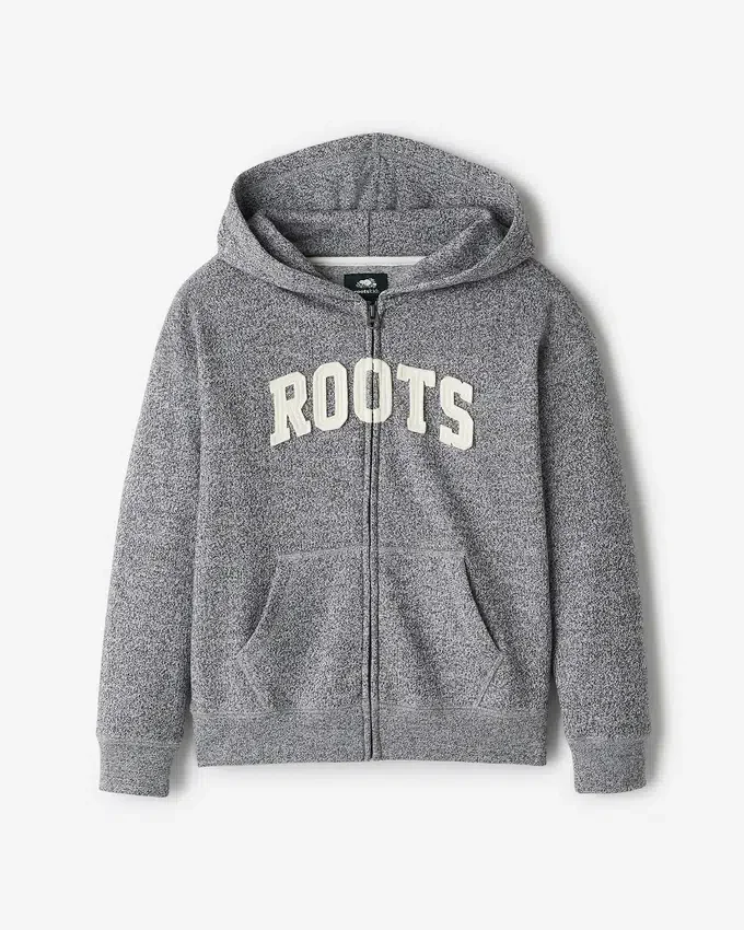 Kids Roots Applique Full Zip Hoodie Kids Roots Applique Full Zip Hoodie