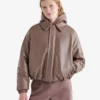 Leather Bubble Jacket Leather Bubble Jacket