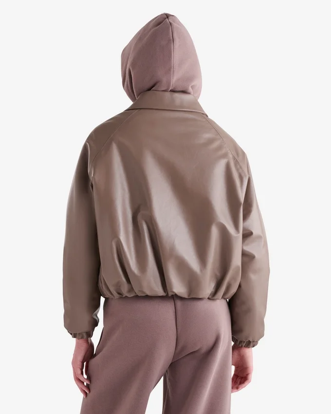 Leather Bubble Jacket Leather Bubble Jacket