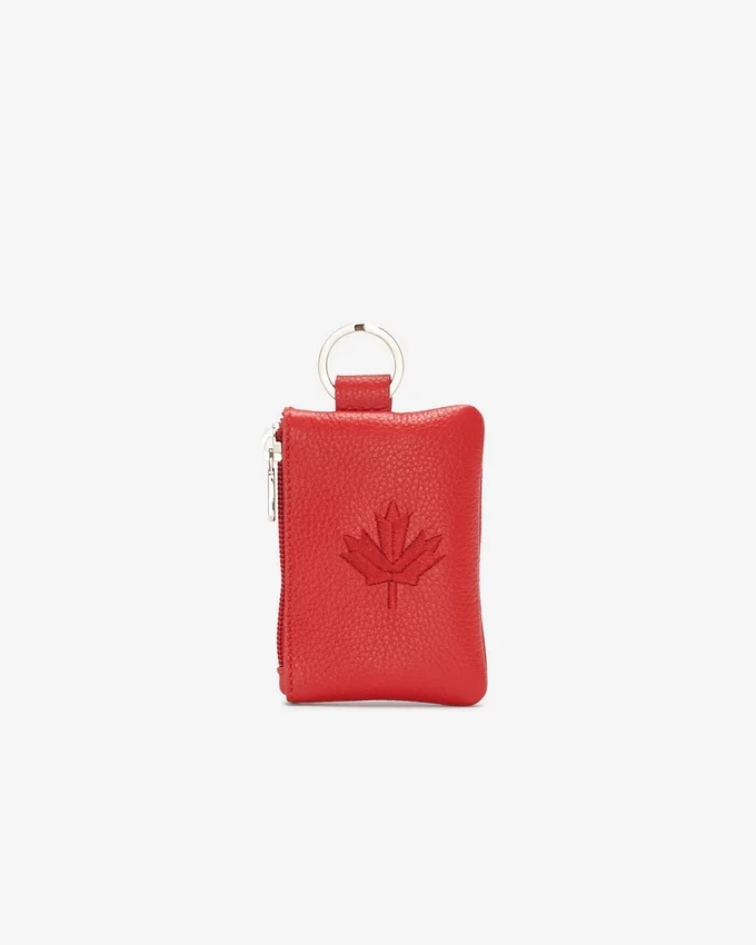 Maple Leaf Top Zip Pouch Cervino Maple Leaf Top Zip Pouch Cervino