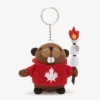 Marshmallow Beaver Keychain