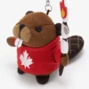 Marshmallow Beaver Keychain