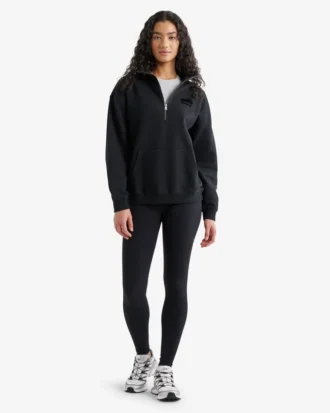 Organic Cooper Relaxed Quarter Zip Stein