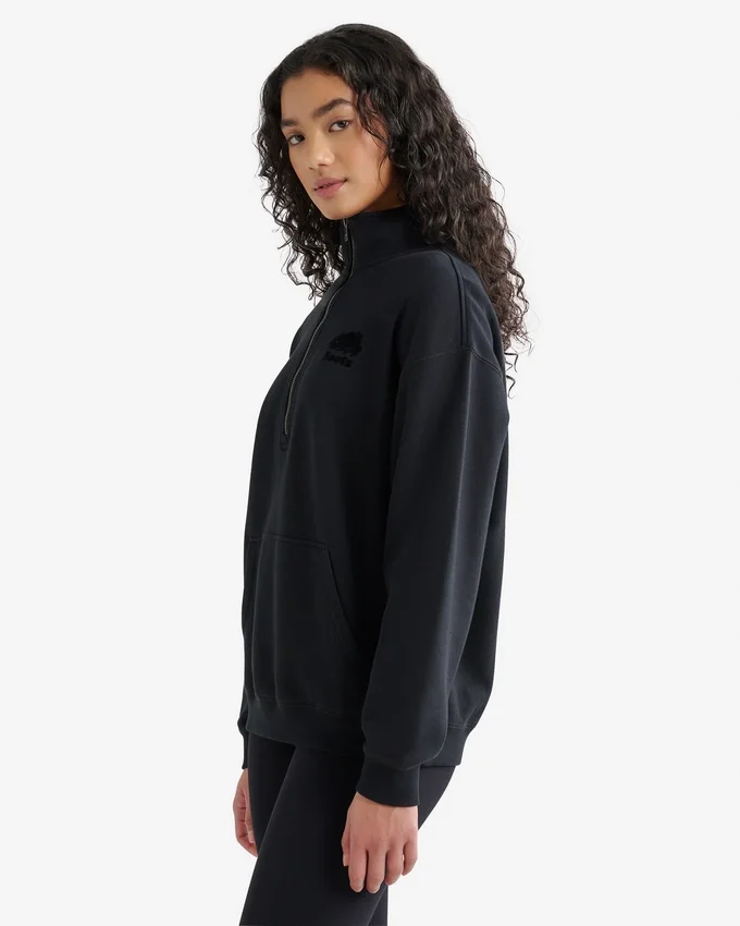 Organic Cooper Relaxed Quarter Zip Stein Organic Cooper Relaxed Quarter Zip Stein