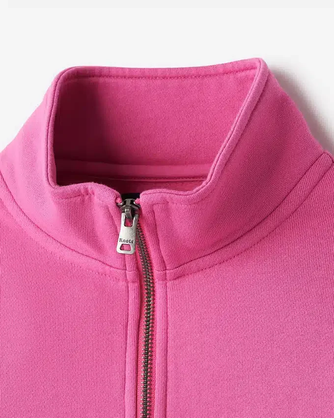 Organic Cooper Relaxed Quarter Zip Stein Organic Cooper Relaxed Quarter Zip Stein