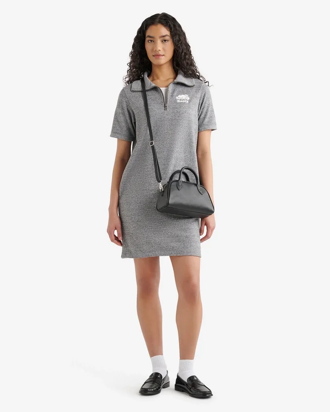 Organic Cooper Terry Quarter Zip Dress Organic Cooper Terry Quarter Zip Dress