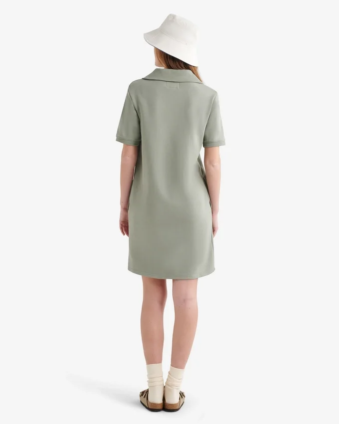Organic Cooper Terry Quarter Zip Dress Organic Cooper Terry Quarter Zip Dress