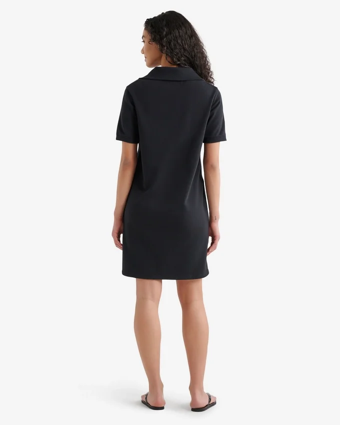 Organic Cooper Terry Quarter Zip Dress Organic Cooper Terry Quarter Zip Dress