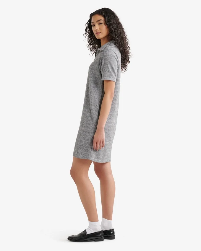 Organic Cooper Terry Quarter Zip Dress Organic Cooper Terry Quarter Zip Dress
