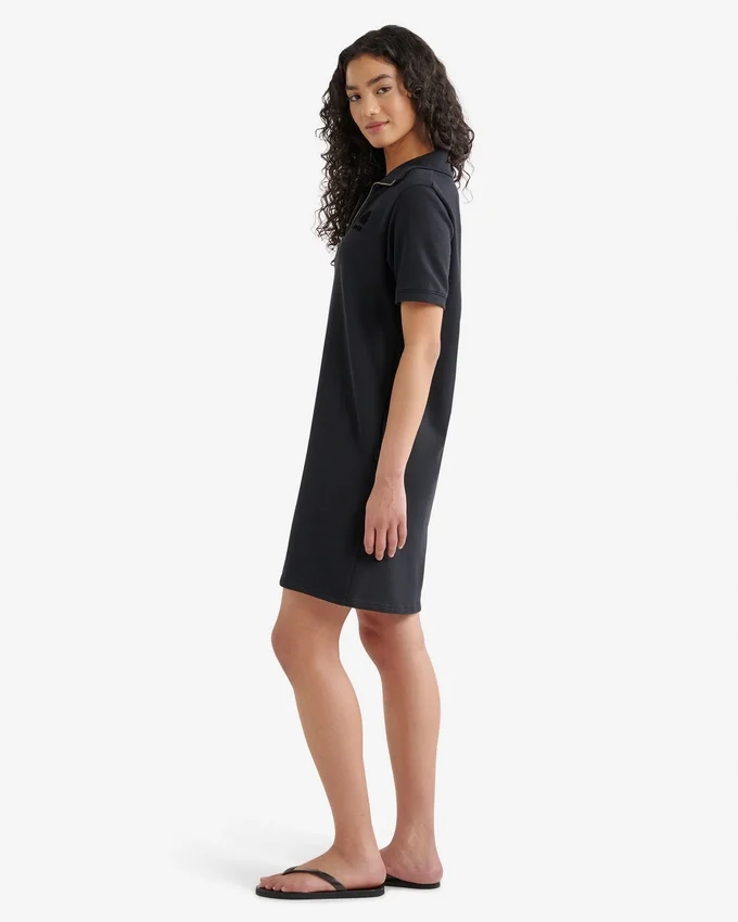 Organic Cooper Terry Quarter Zip Dress Organic Cooper Terry Quarter Zip Dress