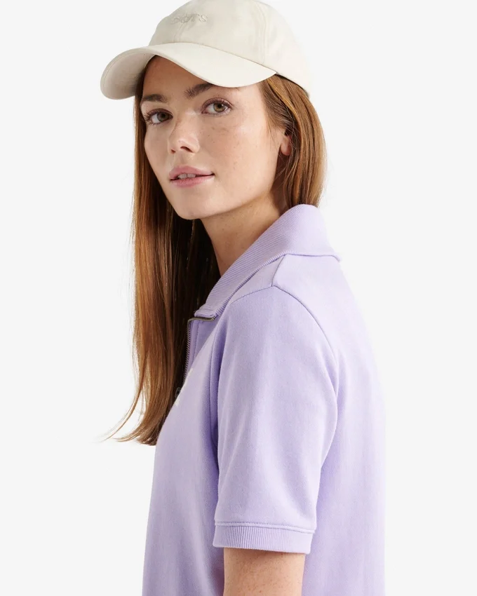 Organic Cooper Terry Quarter Zip Dress Organic Cooper Terry Quarter Zip Dress