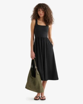 Renew Knit Square Neck Dress Renew Knit Square Neck Dress