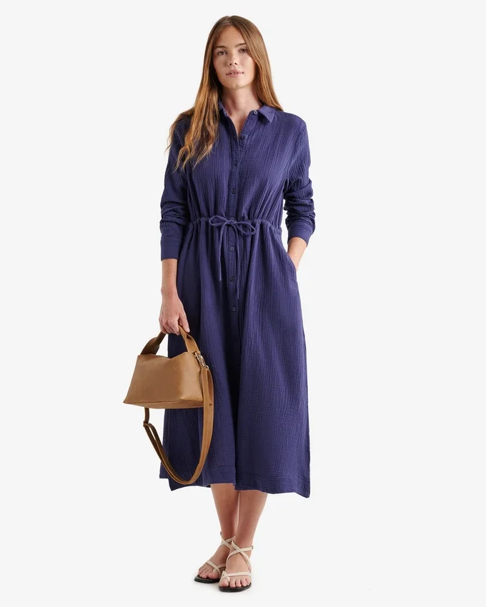 Isla Cotton Gauze Shirt Dress Isla Cotton Gauze Shirt Dress