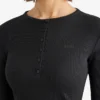 Roam Rib Fitted Long Sleeve Henley