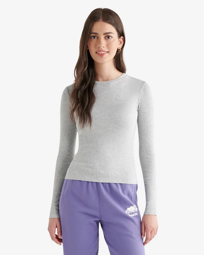 Roam Rib Fitted Long Sleeve Top Roam Rib Fitted Long Sleeve Top