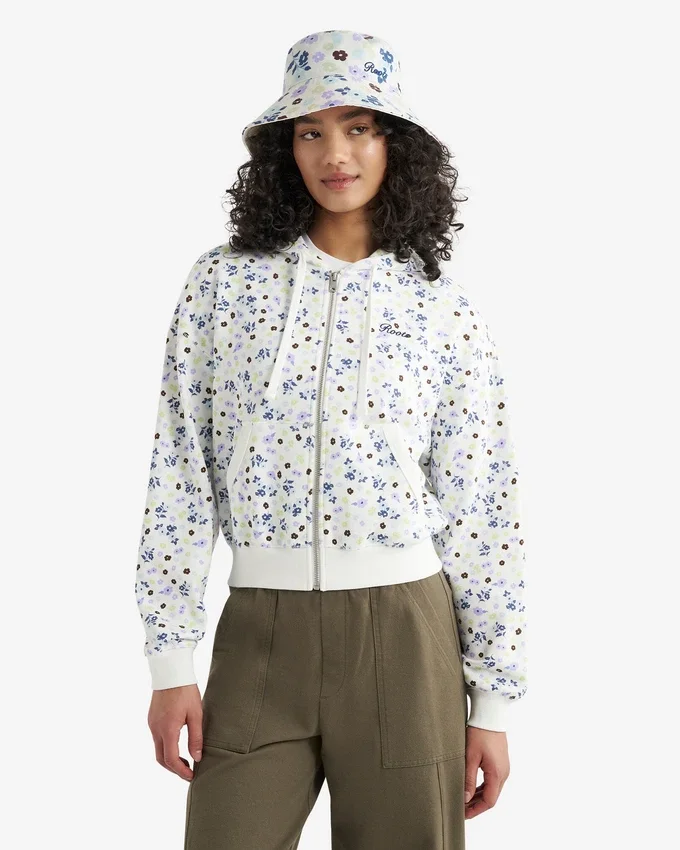 Roots Floral Full Zip Hoodie Roots Floral Full Zip Hoodie