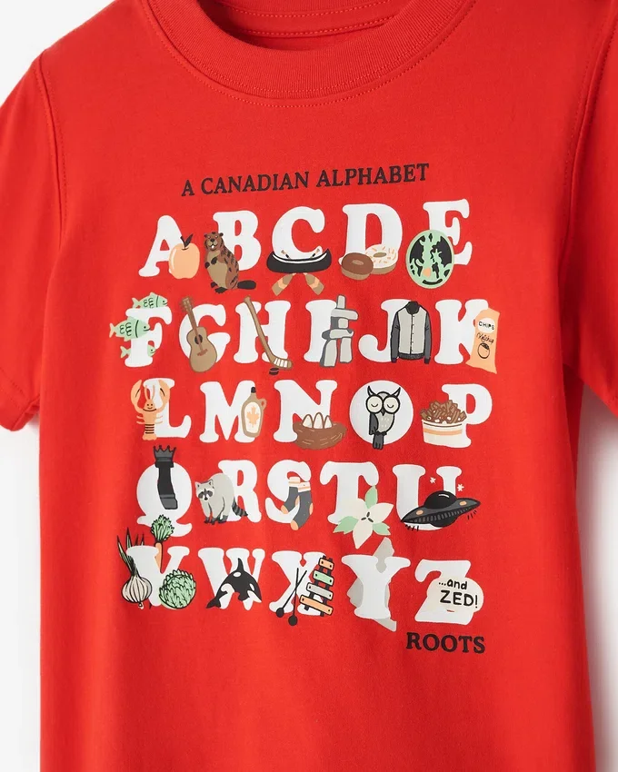 Toddler ABC Of Canada T-Shirt Toddler ABC Of Canada T-Shirt