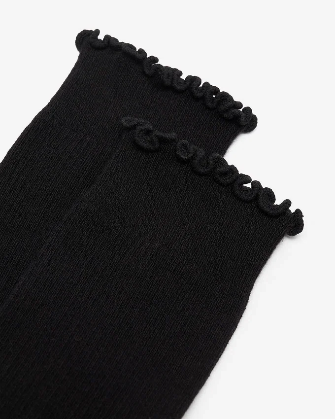 Womens Alice Ruffle Quarter Top Sock Womens Alice Ruffle Quarter Top Sock
