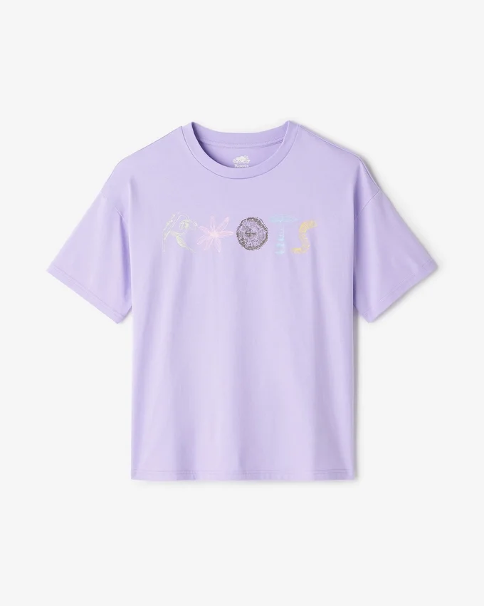 Womens Roots Nature Stamp T-Shirt Womens Roots Nature Stamp T-Shirt