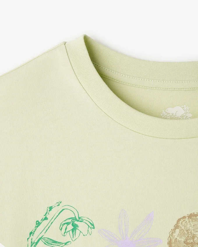 Womens Roots Nature Stamp T-Shirt Womens Roots Nature Stamp T-Shirt