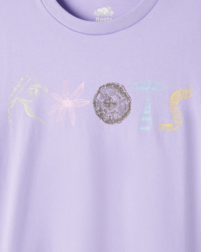 Womens Roots Nature Stamp T-Shirt Womens Roots Nature Stamp T-Shirt