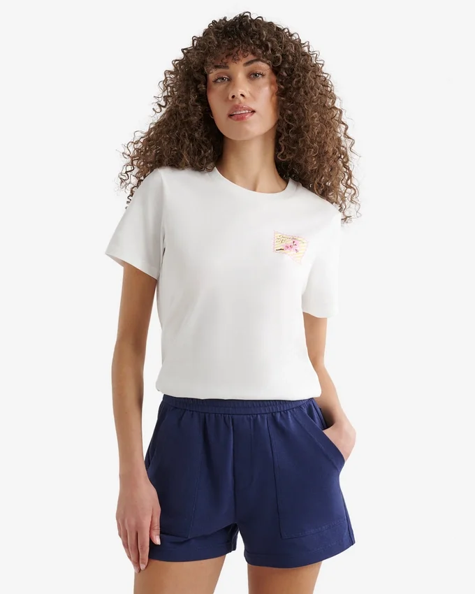 Womens Roots Spring Stamp T-Shirt Womens Roots Spring Stamp T-Shirt
