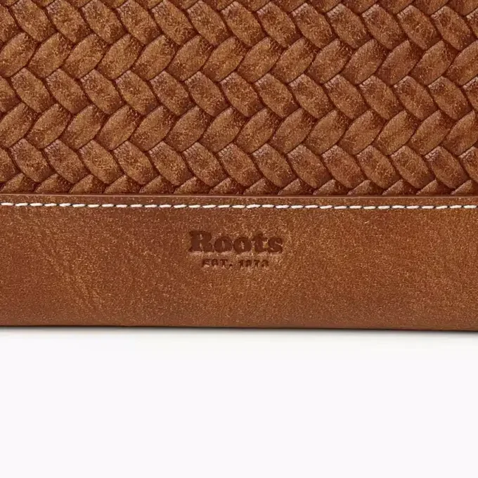 Zip Around Clutch Woven